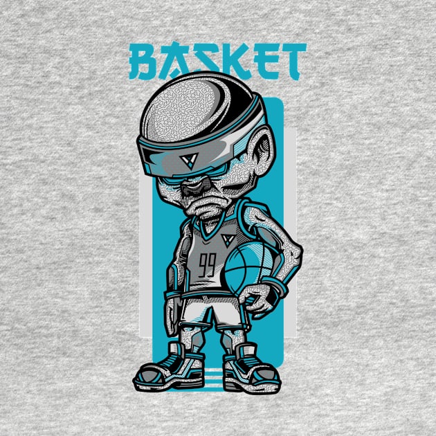 Street Basket / Urban Streetwear / Basketball / Basketball lover by Redboy